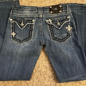 Miss Me Blinged Out Low-rise Bootcut Jeans